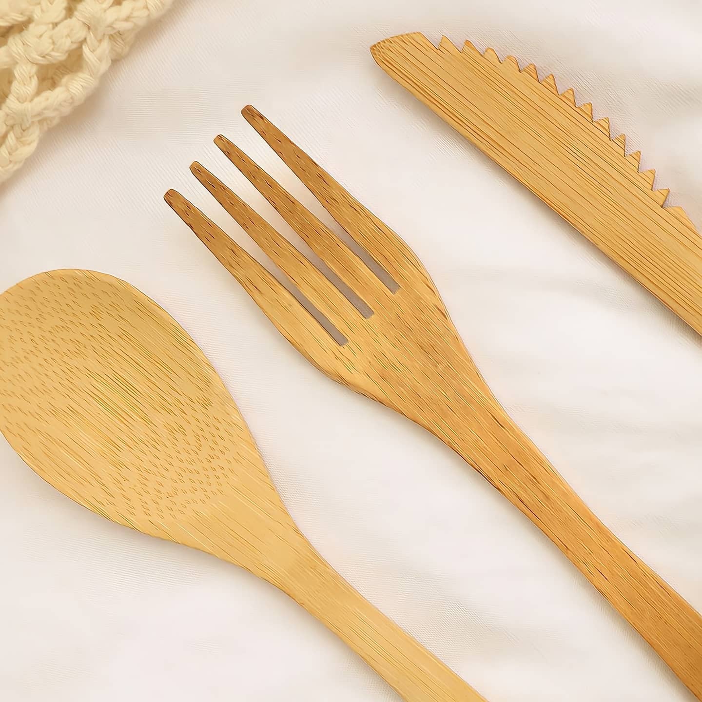 Set de Cubiertos de Bambú