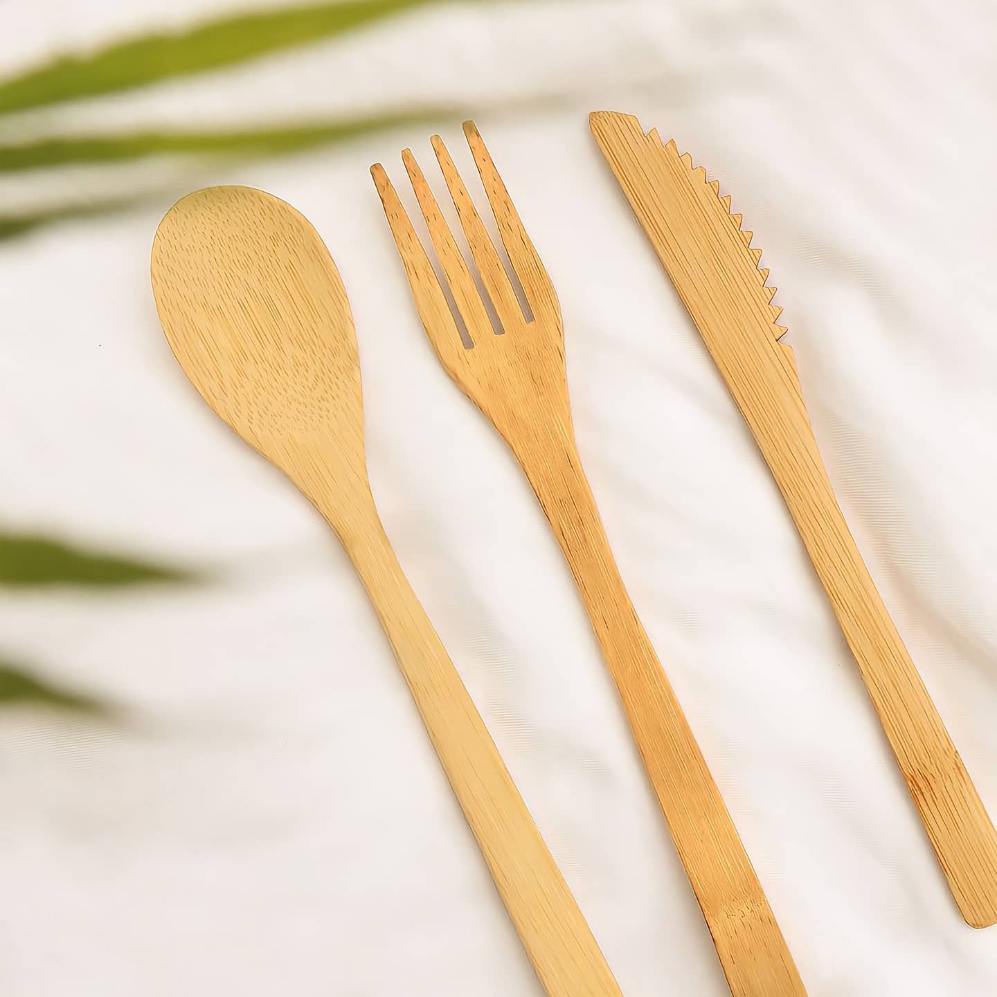 Set de Cubiertos de Bambú