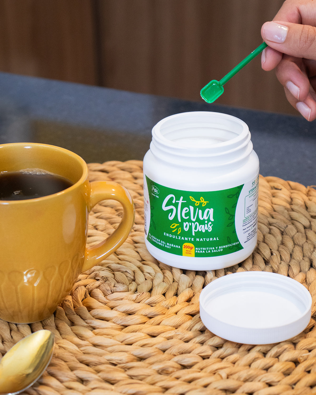 Stevia D´Pais 100% Pura en Polvo x 200g | Endulzante Natural Sin Calorías y Libre de Aditivos