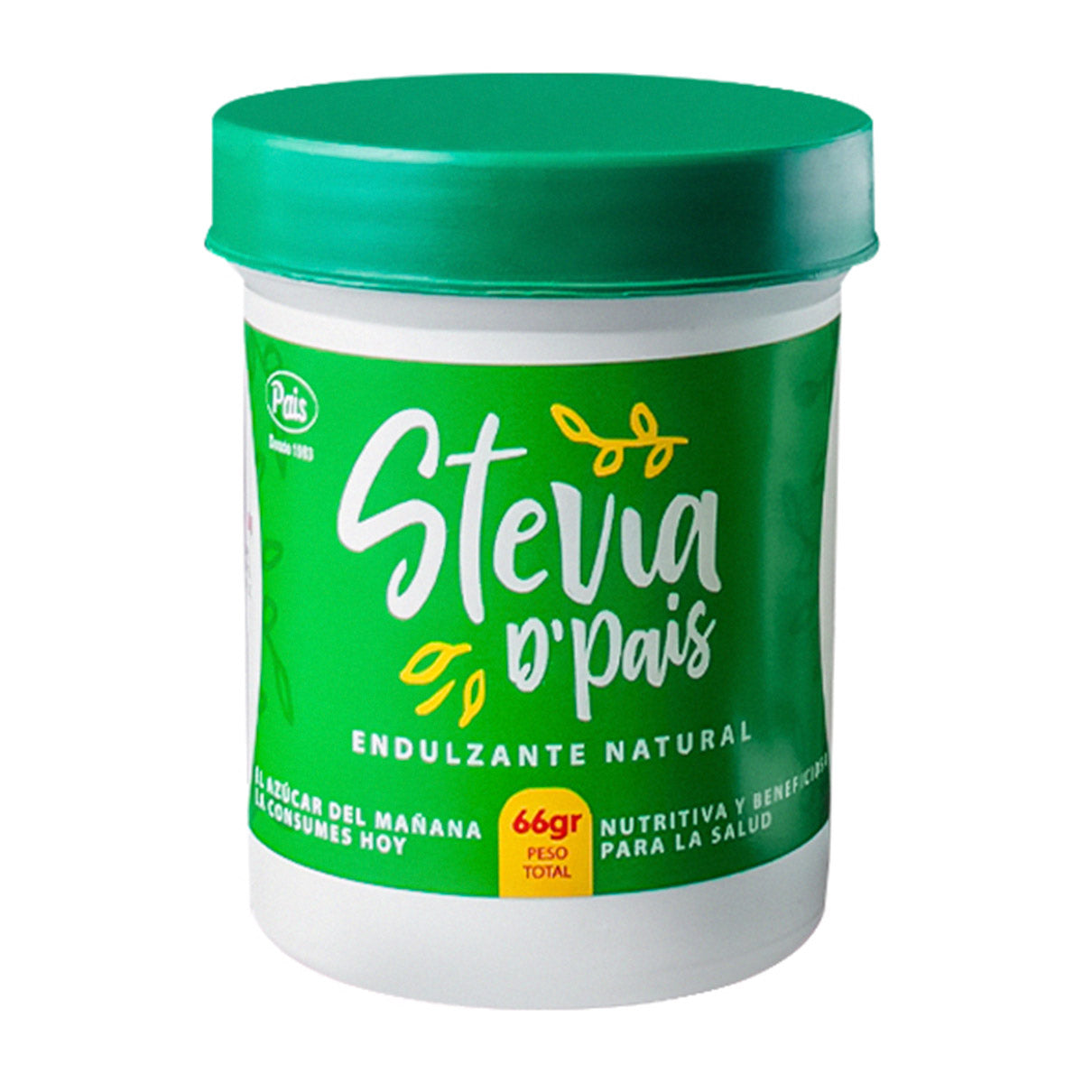 Stevia D´Pais 100% Pura en Polvo x 66g | Endulzante Natural Sin Calorías y Libre de Aditivos