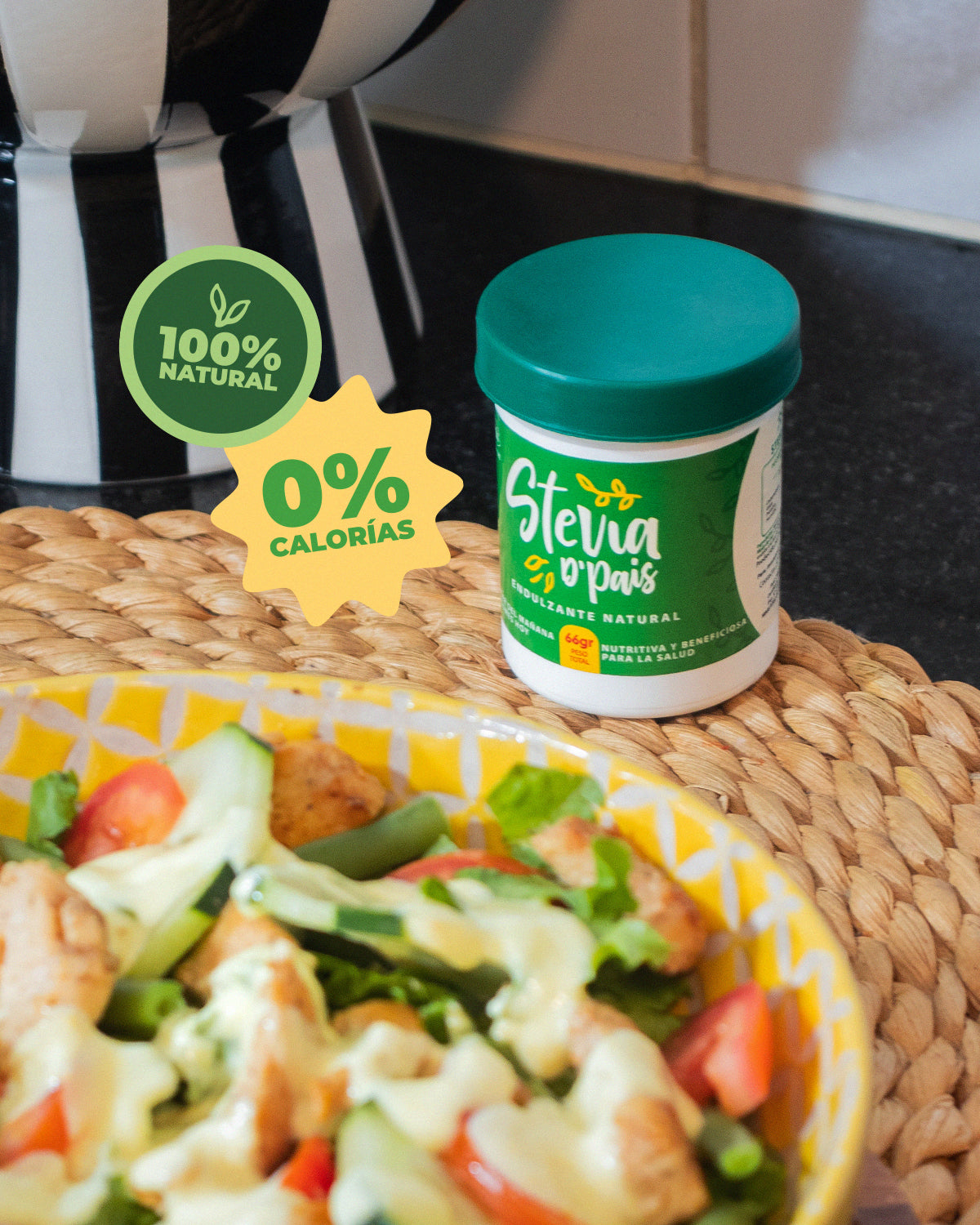 Stevia D´Pais 100% Pura en Polvo x 66g | Endulzante Natural Sin Calorías y Libre de Aditivos