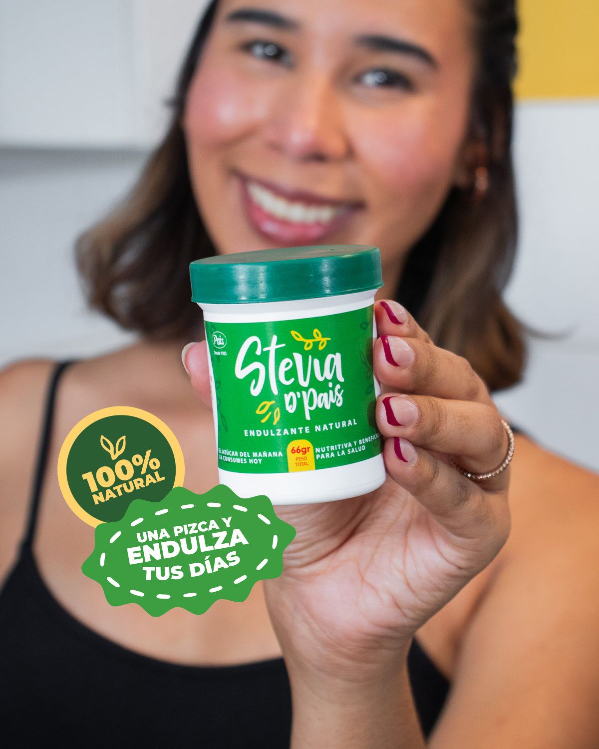 Stevia D´Pais 100% Pura en Polvo x 66g | Endulzante Natural Sin Calorías y Libre de Aditivos