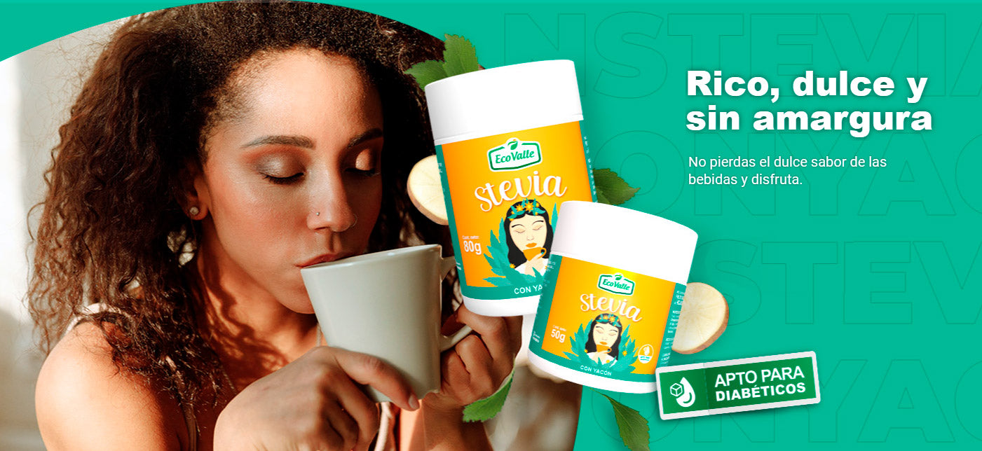 Stevia con Yacón en polvo x 80g