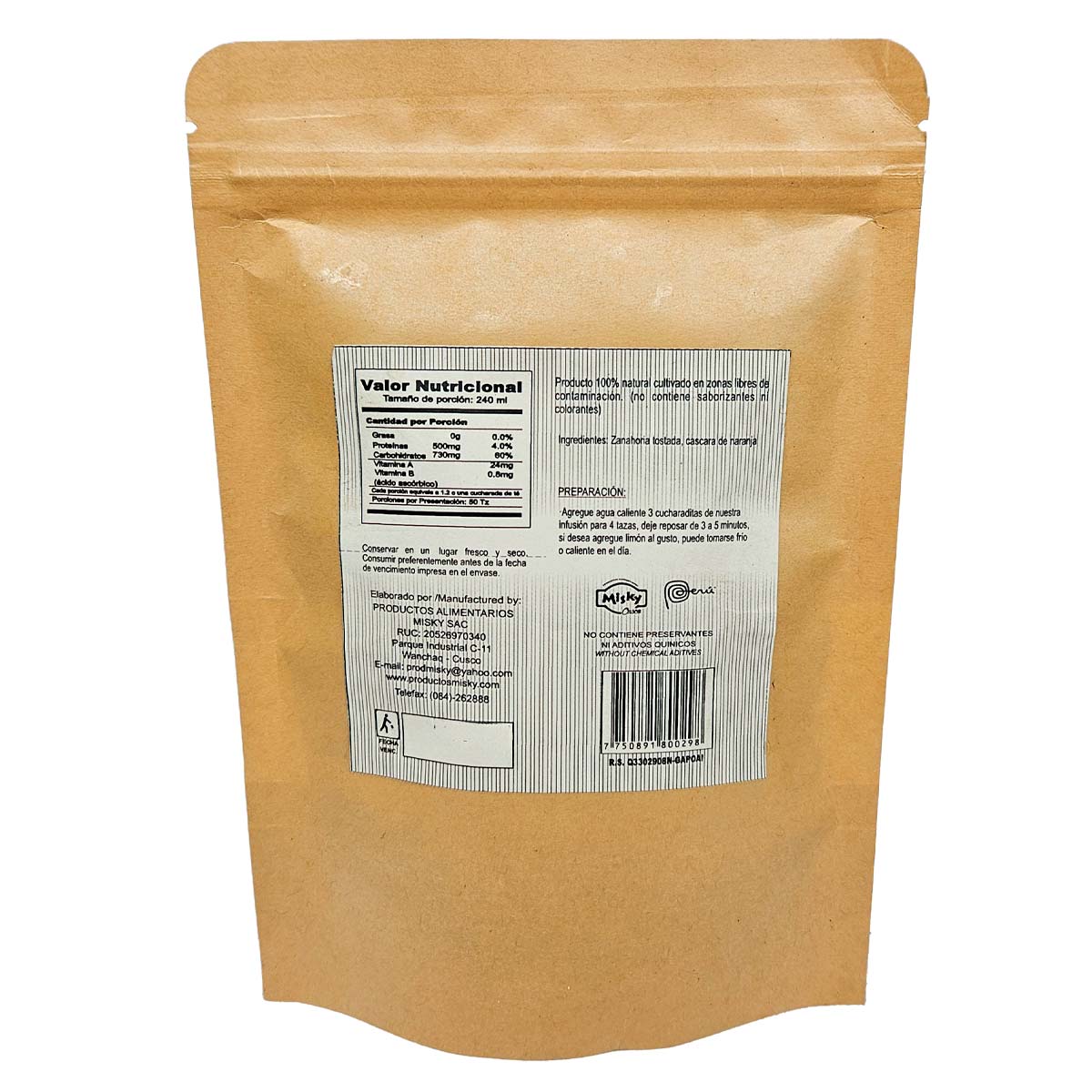 Té de Zanahoria y Cáscara de Naranja x 50g