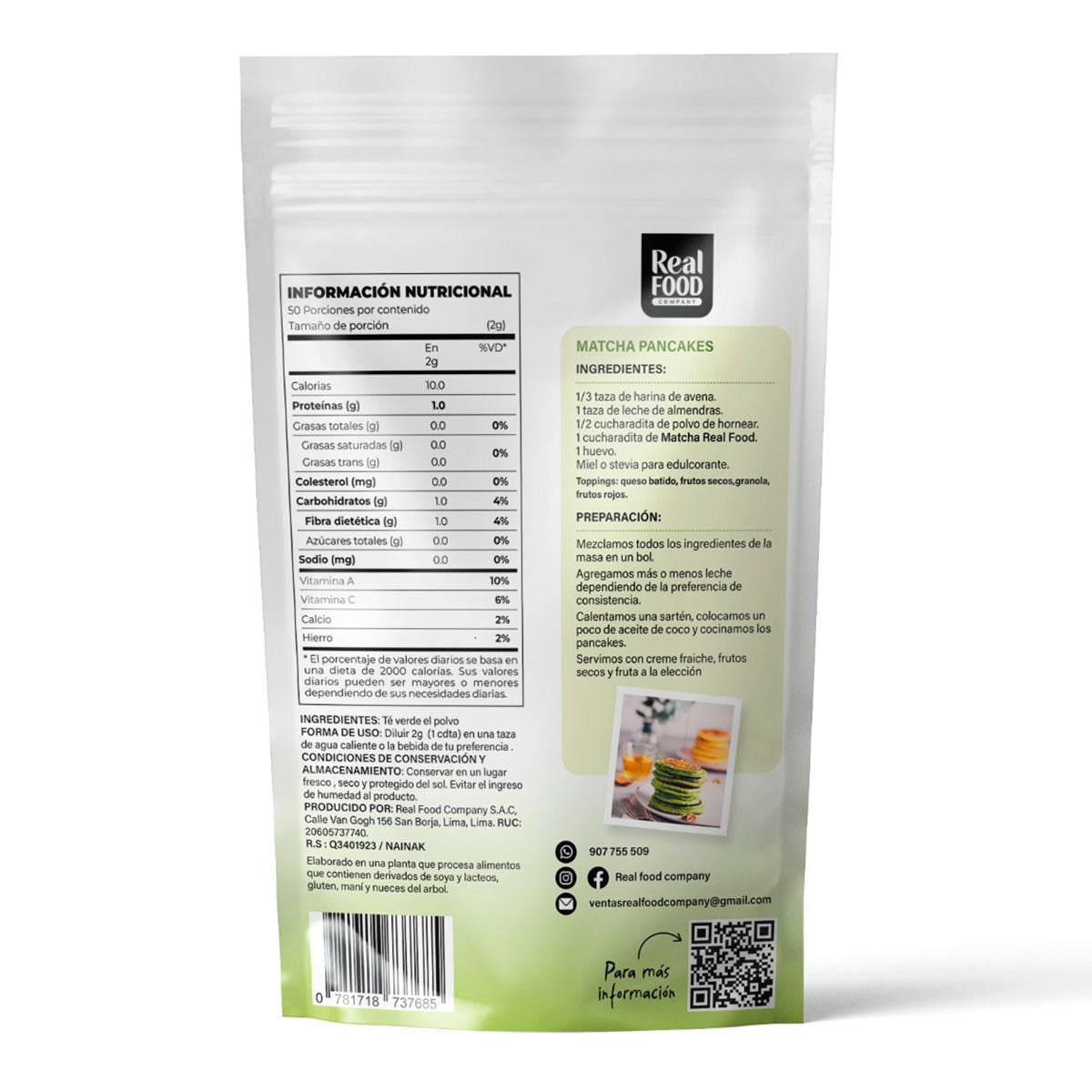 Té Verde Matcha en polvo x 100g