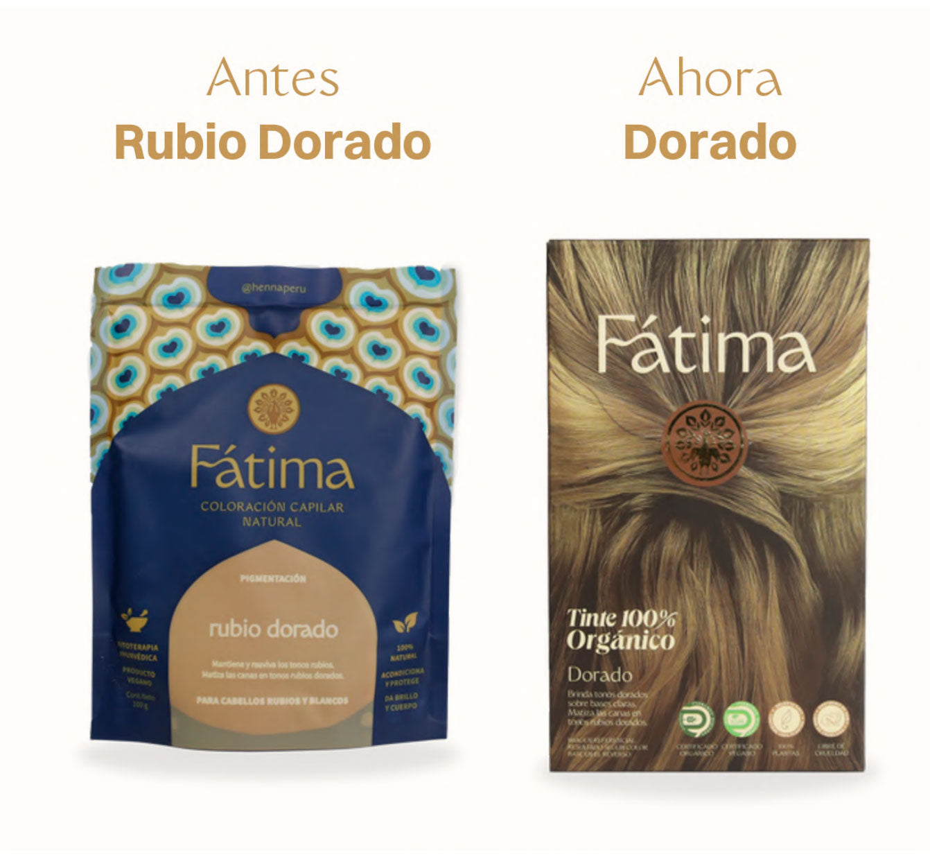 Tinte Orgánico para Cabello - Dorado (antes Rubio Dorado)