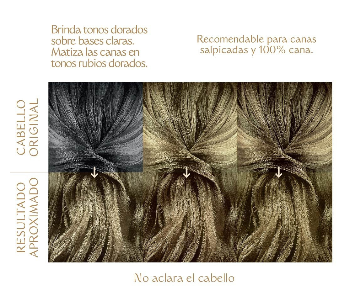 Tinte Orgánico para Cabello - Dorado (antes Rubio Dorado)
