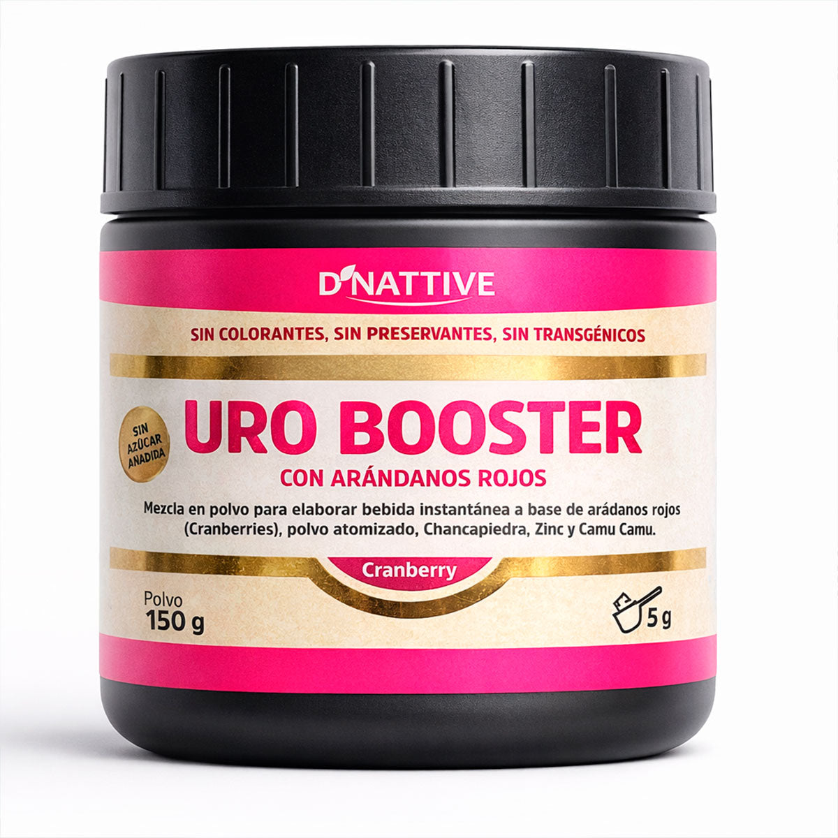 Uro Booster con Arándanos Rojos (Cranberry), Chancapiedra, Zinc y Camu Camu x 150g