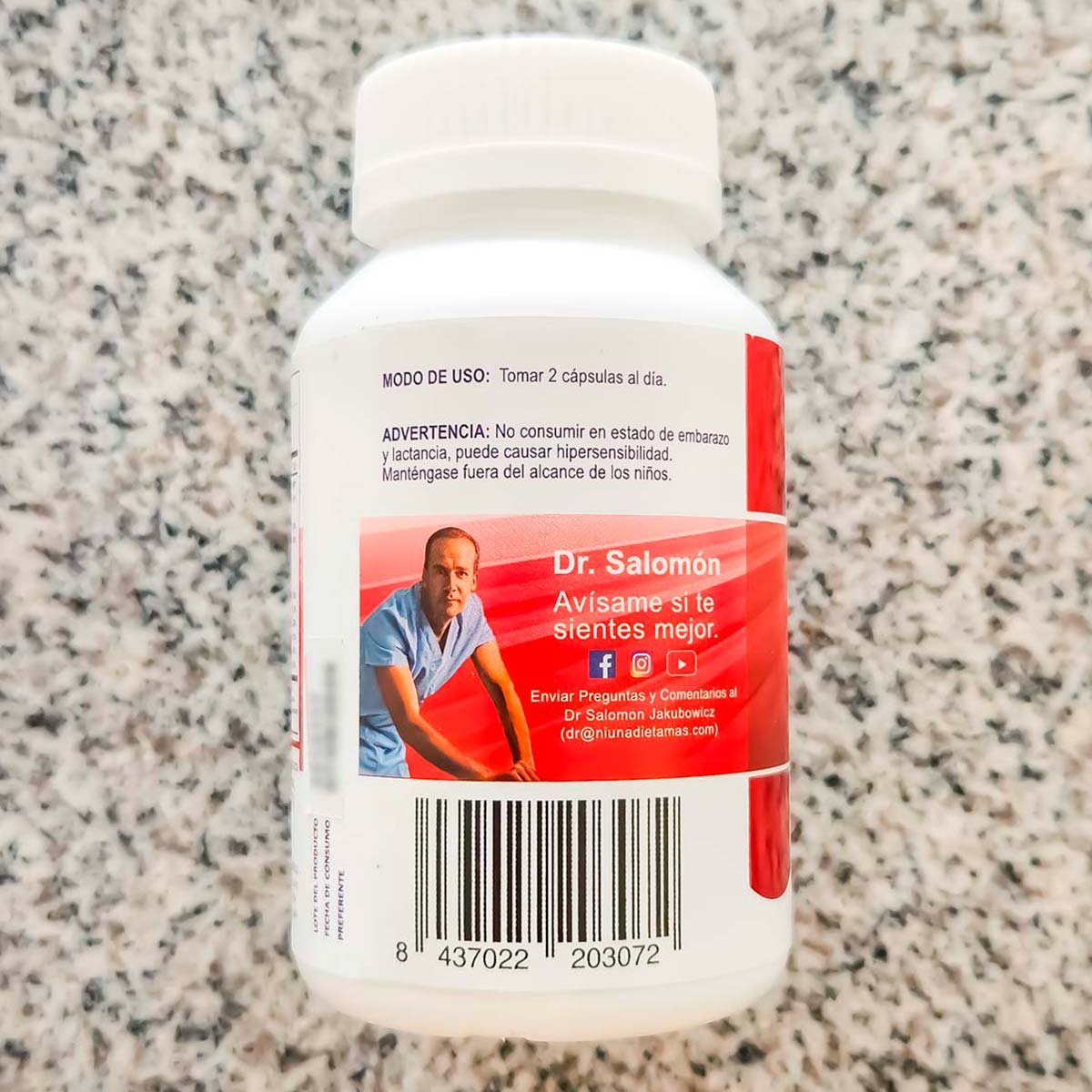 Vinagre de Manzana Orgánico x 60 cápsulas | Abdomen Plano, Digestión y Azúcar en Sangre