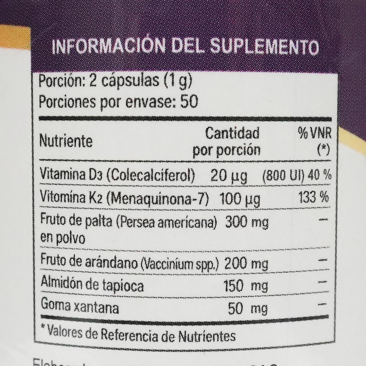 Vitamina K2 + Vitamina D3 en cápsulas (100 x 500mg) – Salud Ósea y Cardiovascular