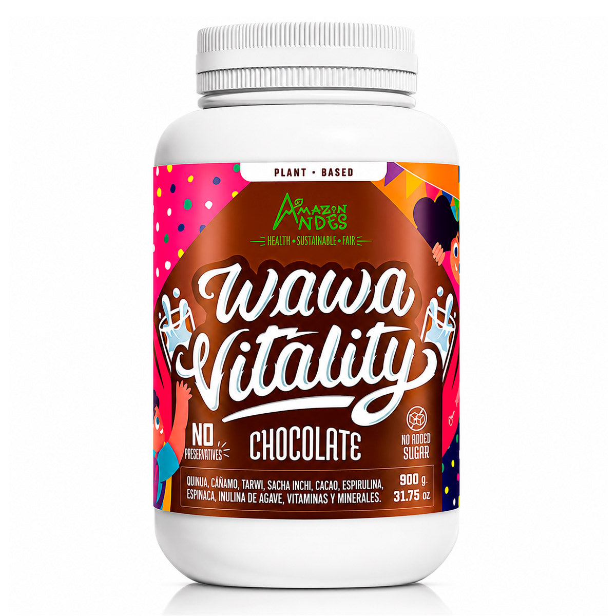 Wawa Vitality sabor Chocolate - Suplemento Nutricional para Niños x 900g