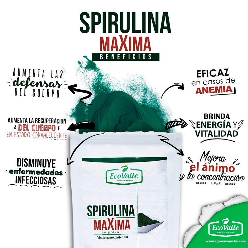 Espirulina Máxima en polvo x 100g