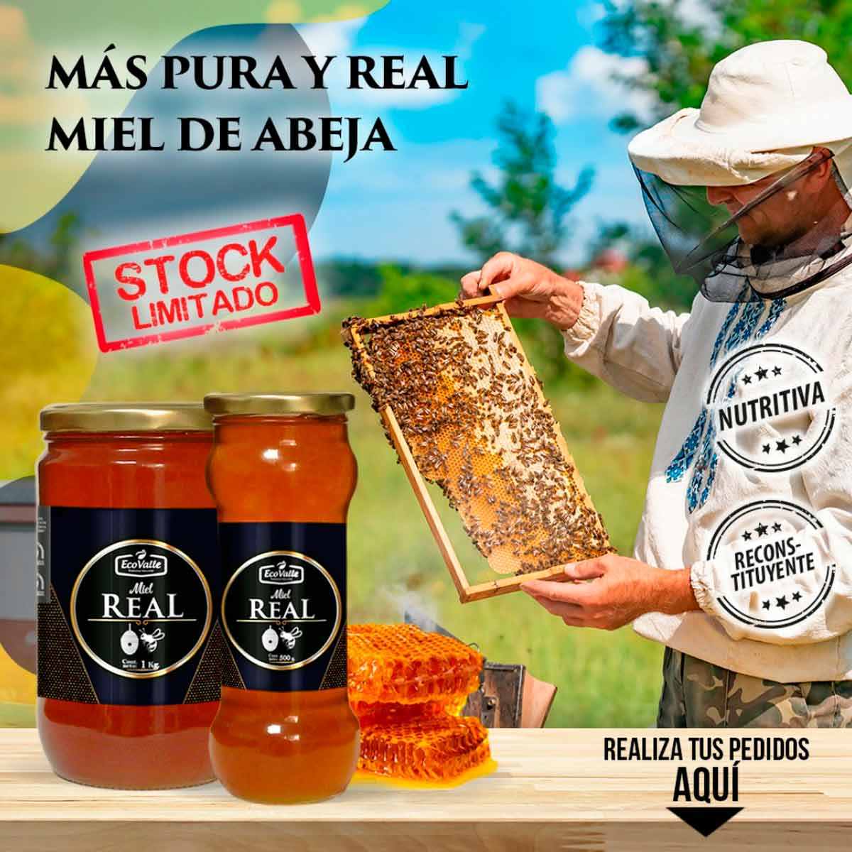 Miel de Abejas x 1Kg