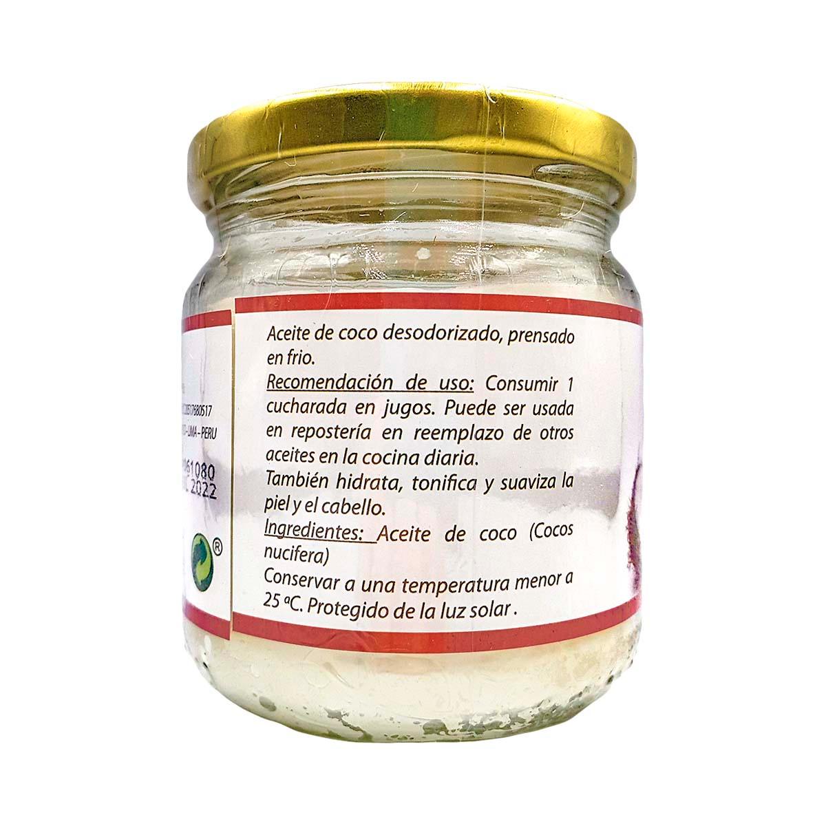 Aceite de Coco Desodorizado x 400g - Tikafarma