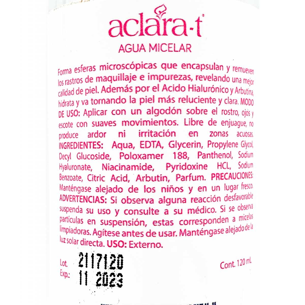 Agua Micelar x 120ml - Tikafarma