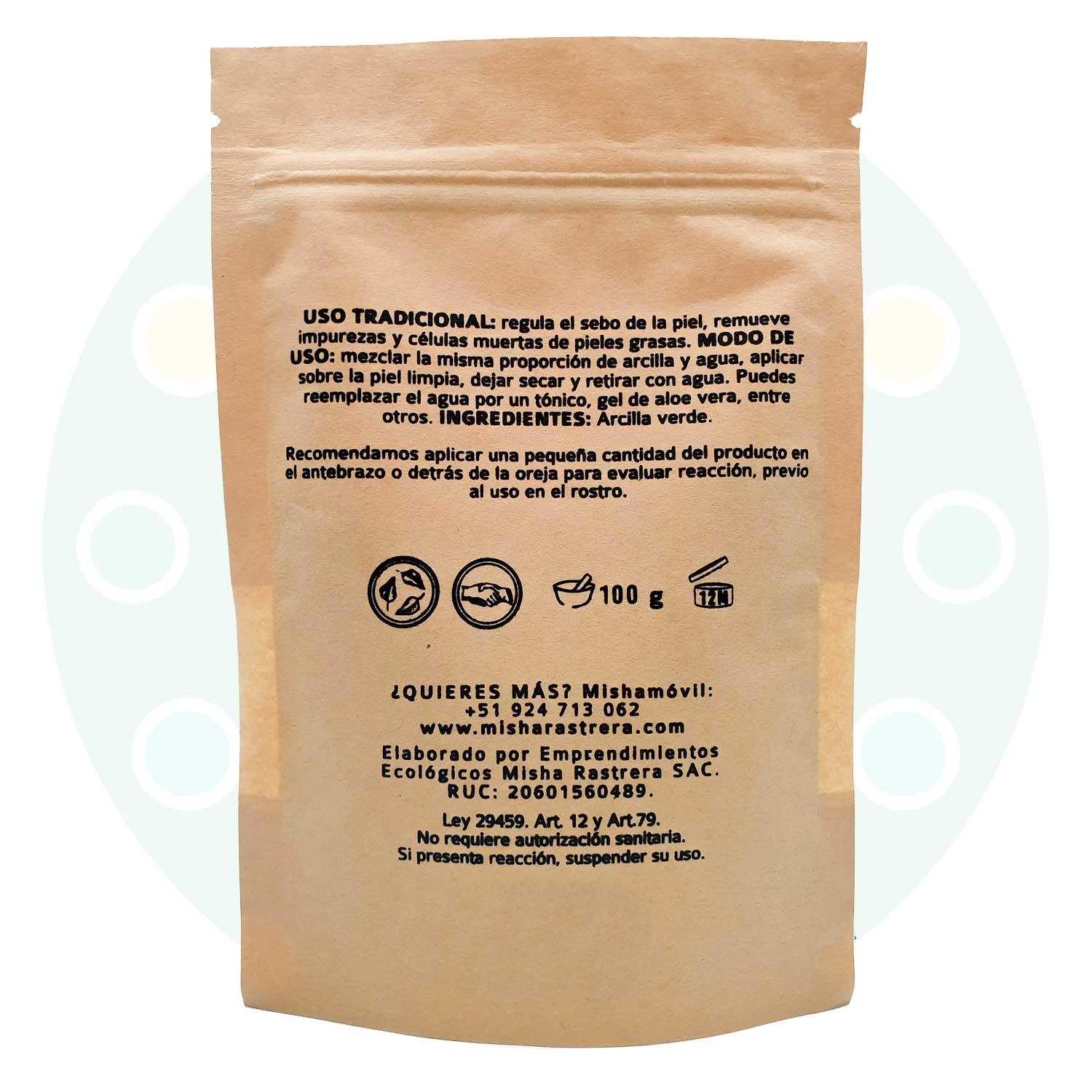 Arcilla Verde x 100g - Tikafarma