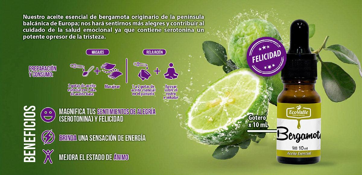 Aceite Esencial de Bergamota x 10ml - Tikafarma