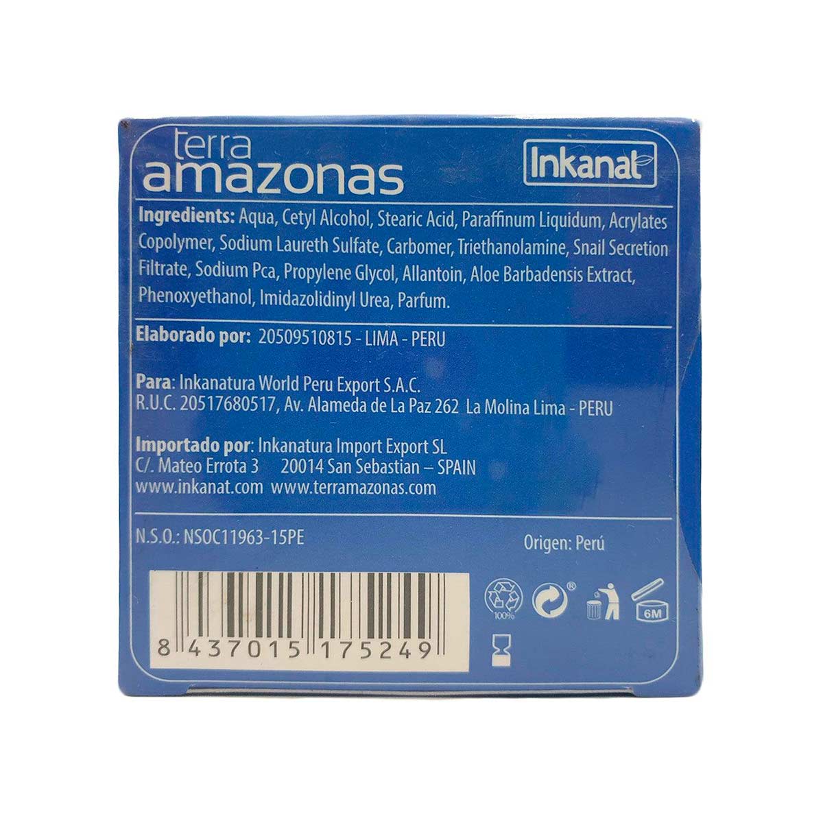 Crema de Baba de Caracol x 50g