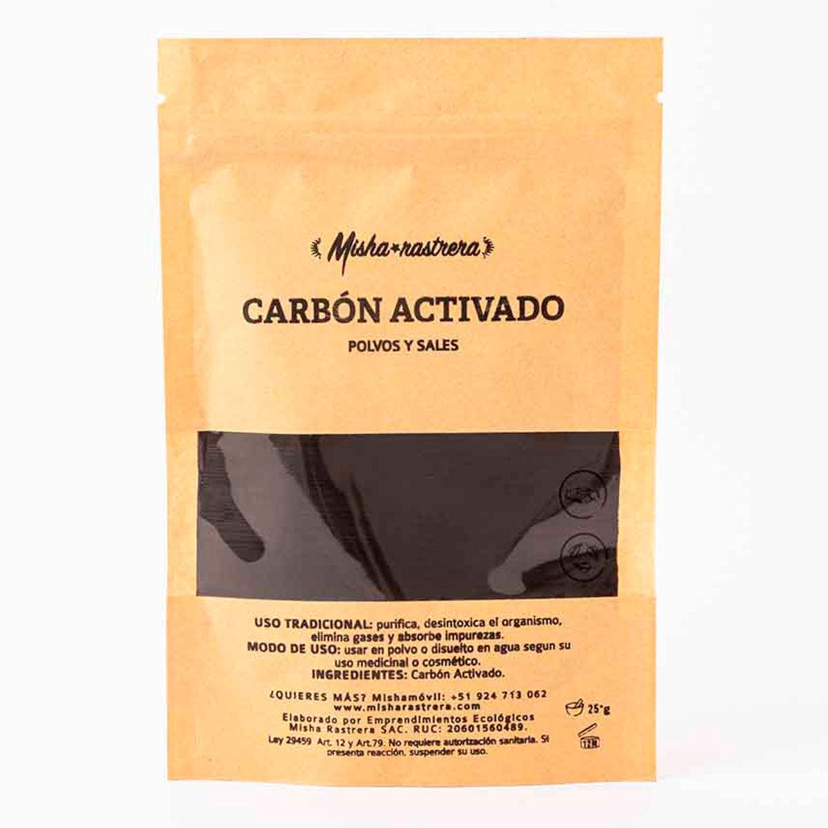 Carbón Activado de Cáscara de Coco x 25g - Tikafarma