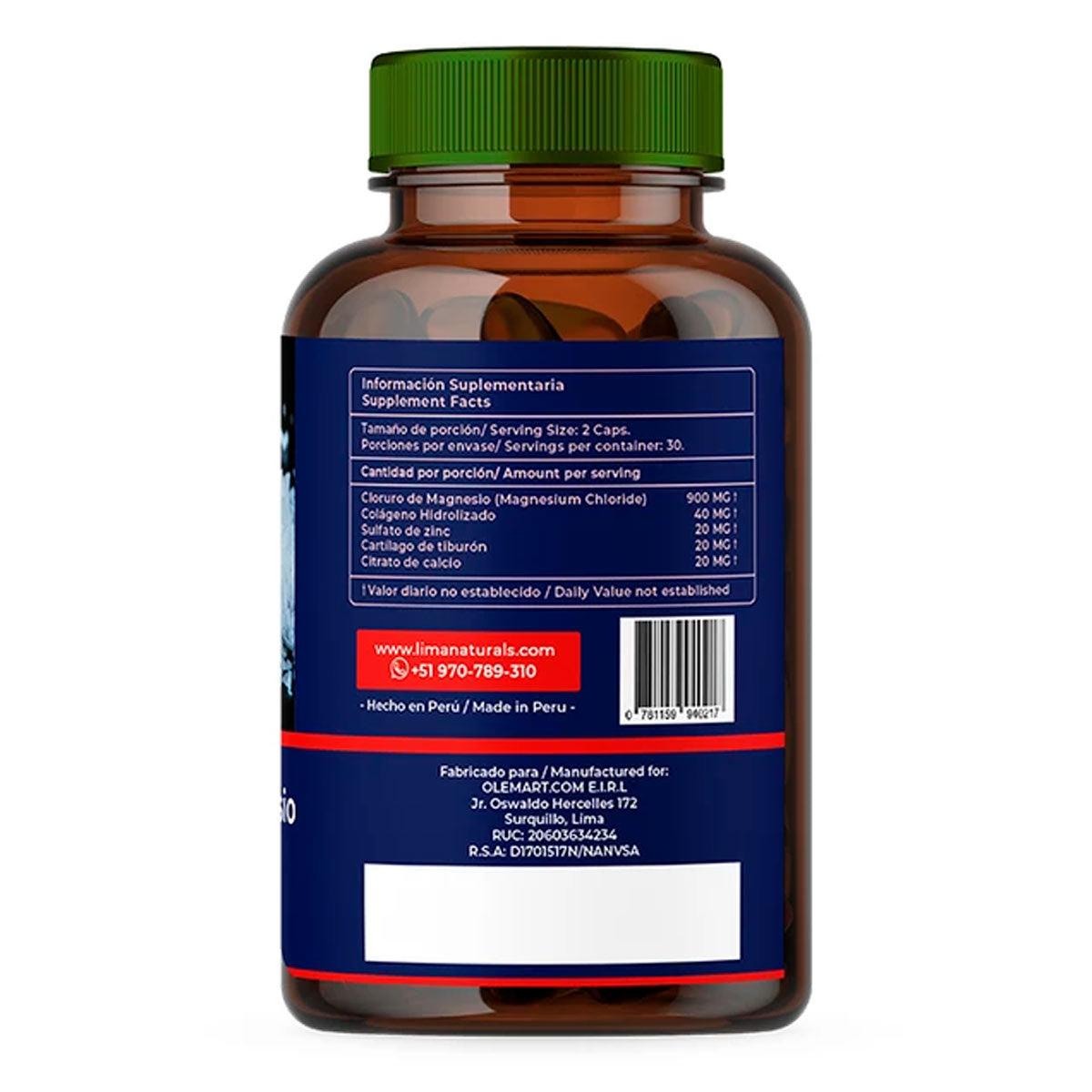 Cloruro de Magnesio en cápsulas (60 x 500mg) - Tikafarma