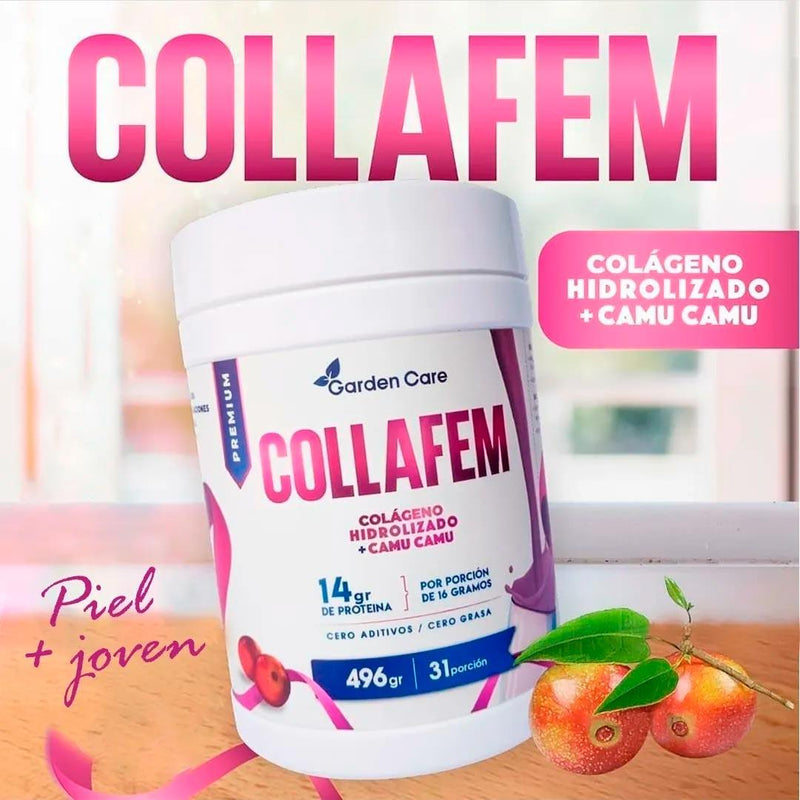 COLLAFEM Colágeno Hidrolizado + Camu Camu (496g) - Tikafarma