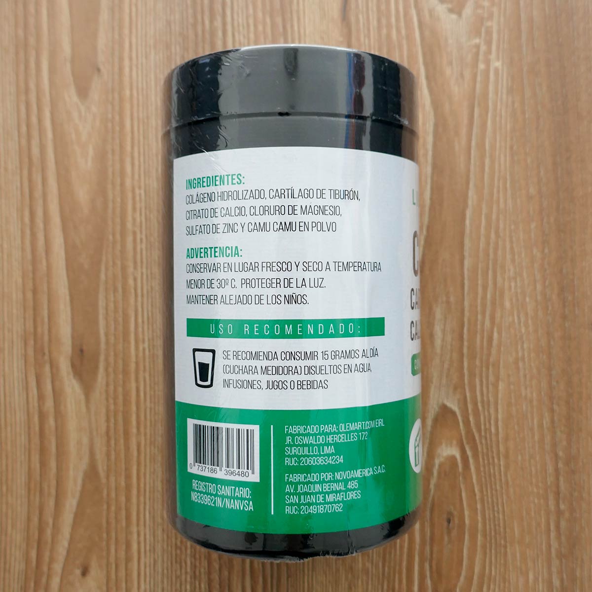 Colágeno Hidrolizado con Cartílago de Tiburón x 500g