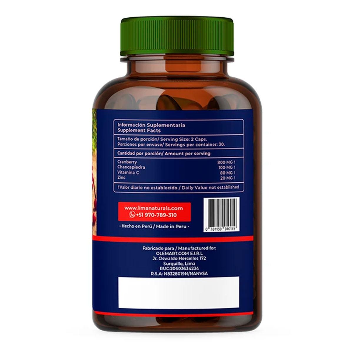 Cranberry en cápsulas (60 x 500mg) - Tikafarma