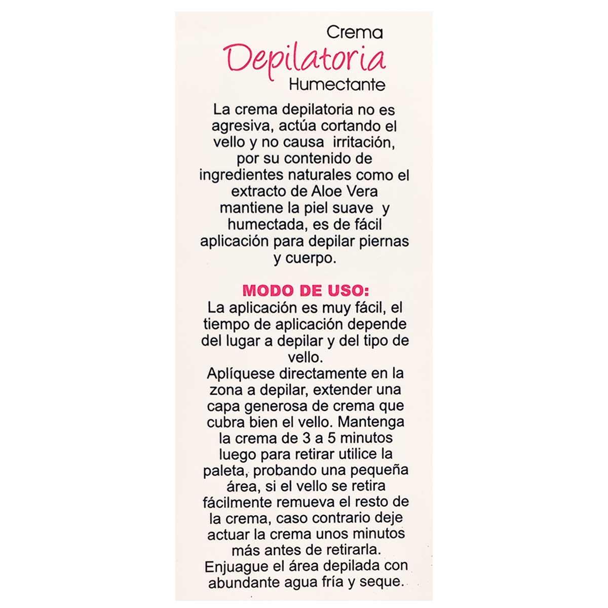 Crema Depilatoria Humectante x 100g - Tikafarma