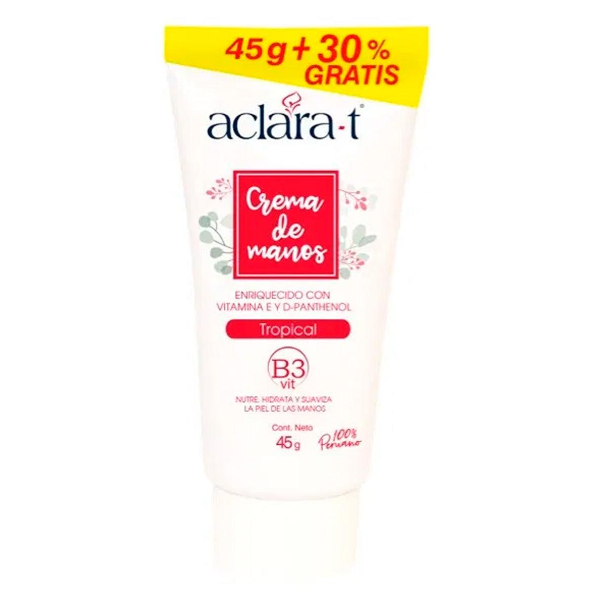 Crema para Manos Aclara-T x 45g - Tikafarma