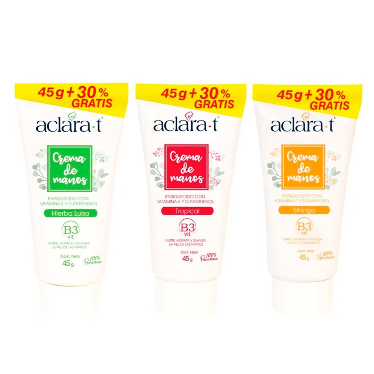 Crema para Manos Aclara-T x 45g - Tikafarma