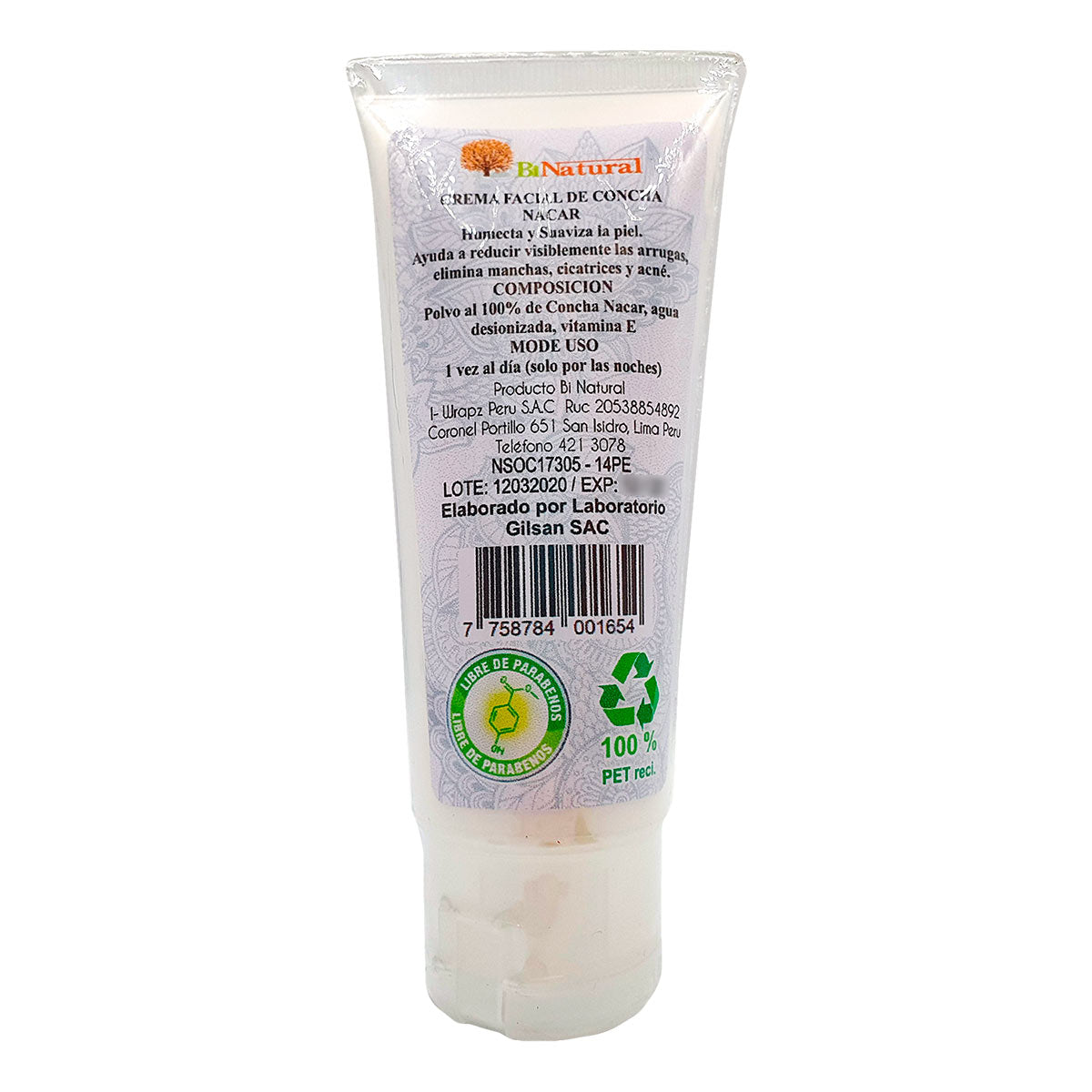 Crema de Concha de Nácar x 100g
