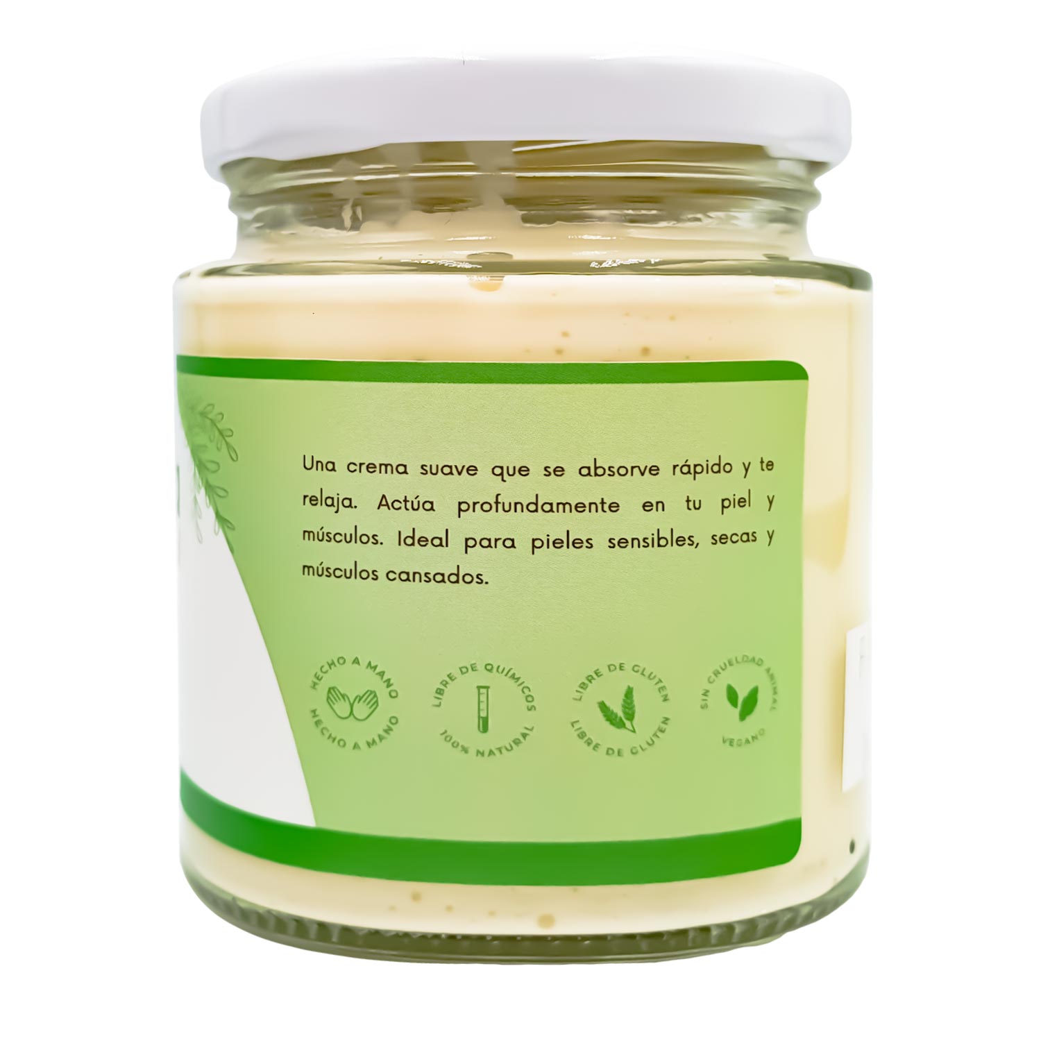 Crema Corporal Natural con Hierba Luisa y Tomillo x 150g | Hidratante Relajante y Antioxidante