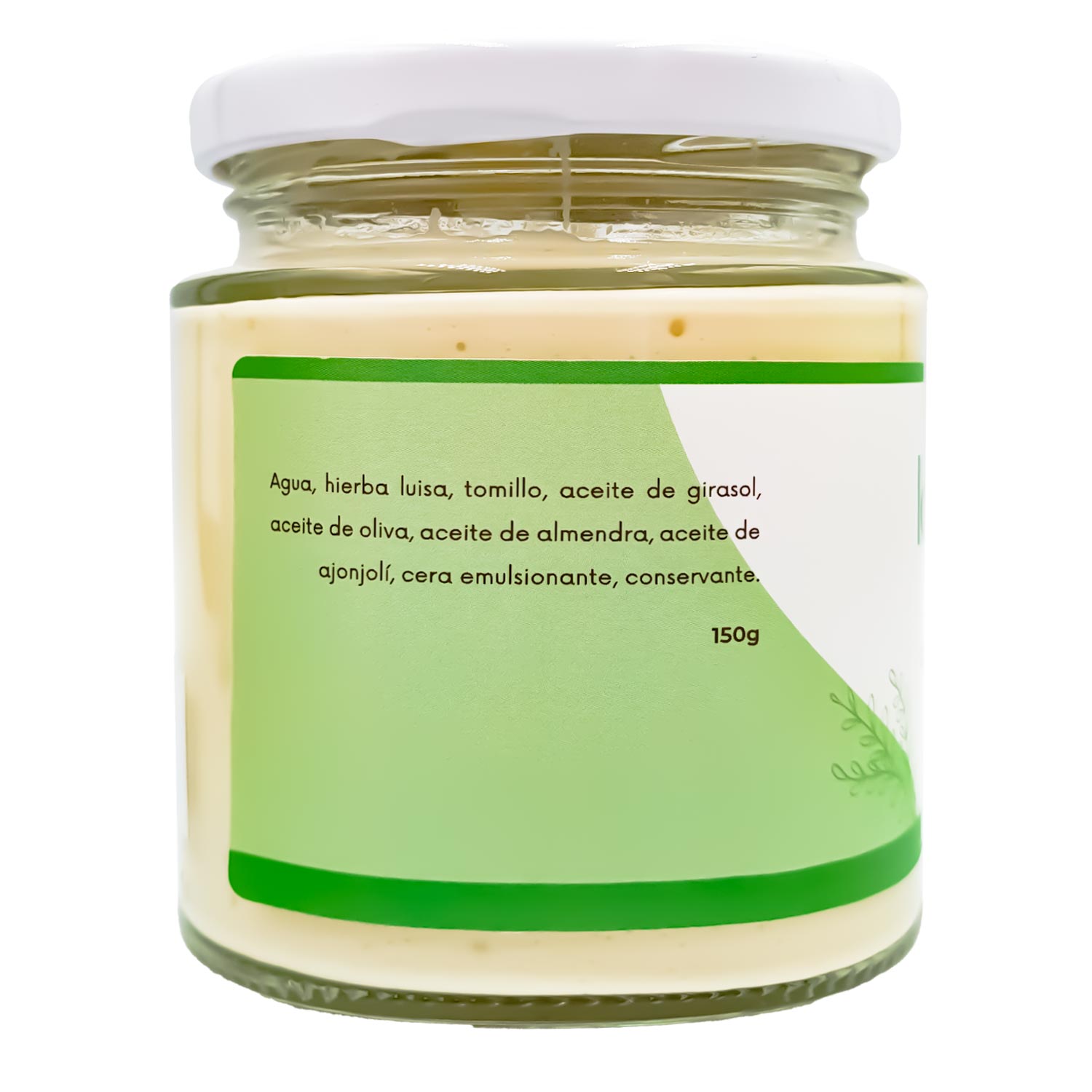 Crema Corporal Natural con Hierba Luisa y Tomillo x 150g | Hidratante Relajante y Antioxidante