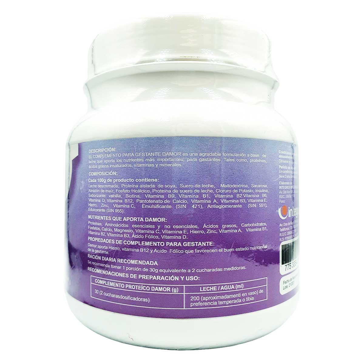 Damor (Complemento Nutricional para Gestantes) x 500g - Tikafarma