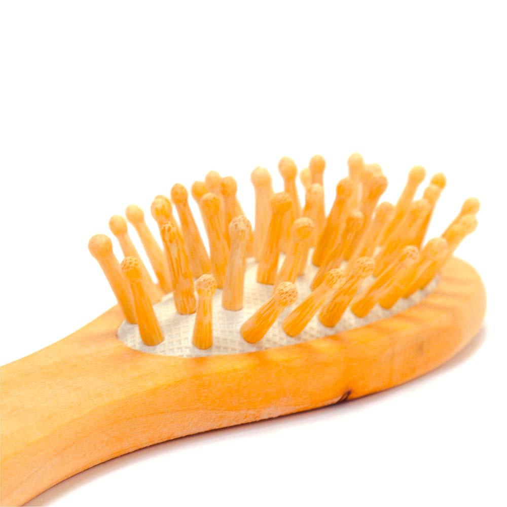 Cepillo Ovalado de Bambú - Pequeño - Tikafarma