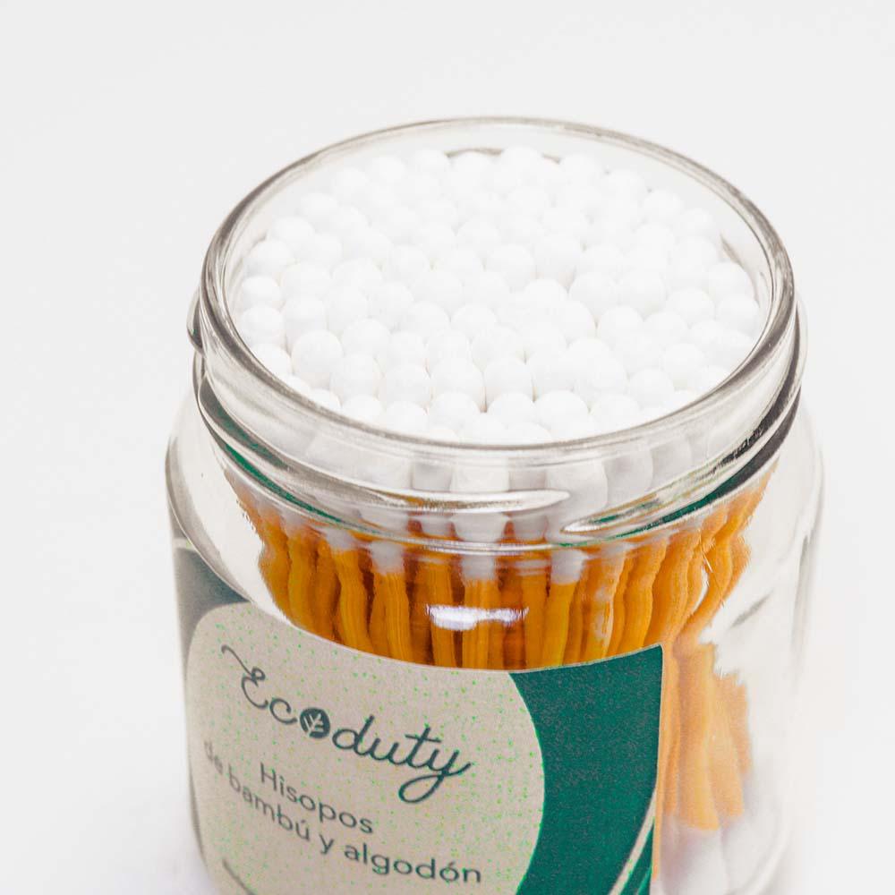 Hisopos de Bambú y Algodón x 100u - Tikafarma