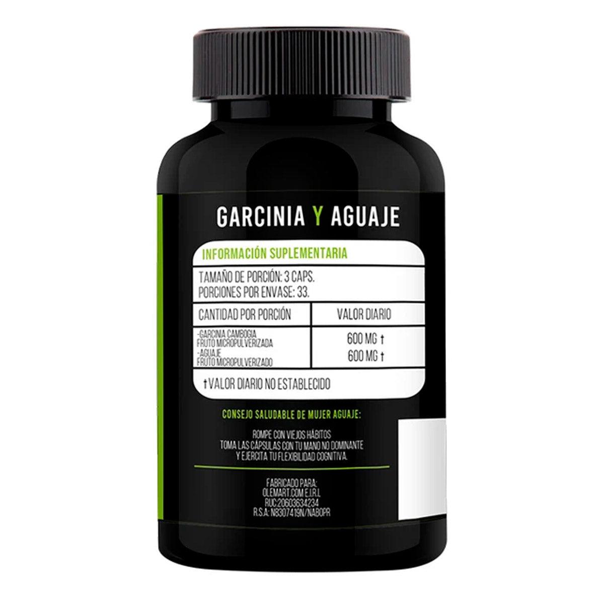 Garcinia Cambogia y Aguaje en cápsulas (100 x 400mg) - Tikafarma