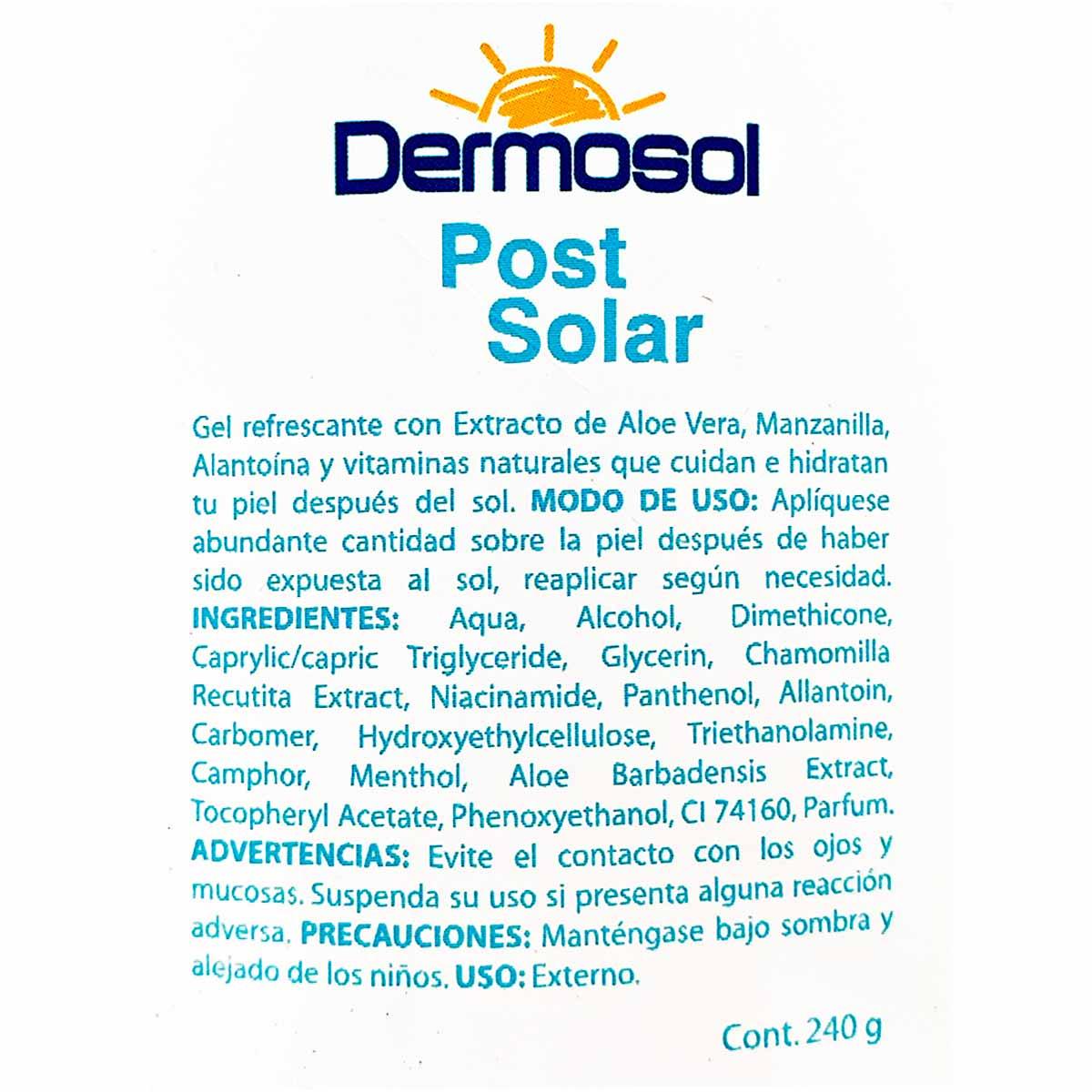 Gel Refrescante Post Solar x 240g - Tikafarma