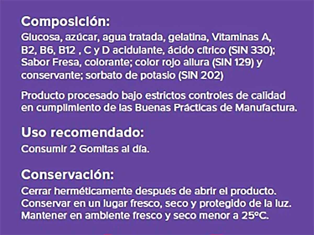 Gomitas Multivitamínicas para Adultos x 60u