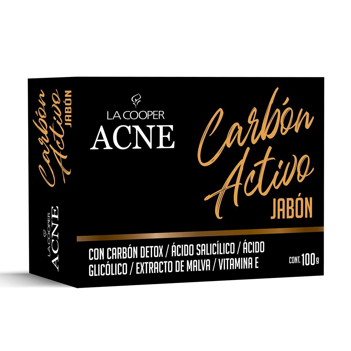 Jabón de Carbón Activado x 100g - Tikafarma