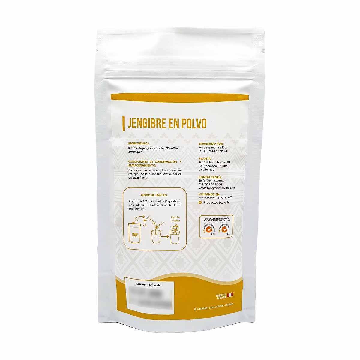 Jengibre en polvo x 70g