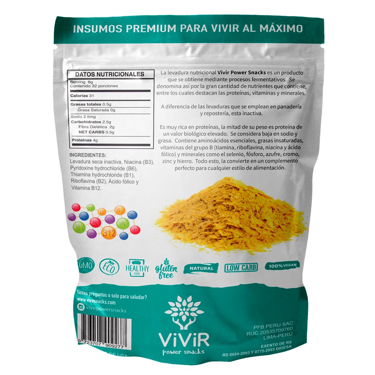 Levadura Nutricional en polvo x 250g