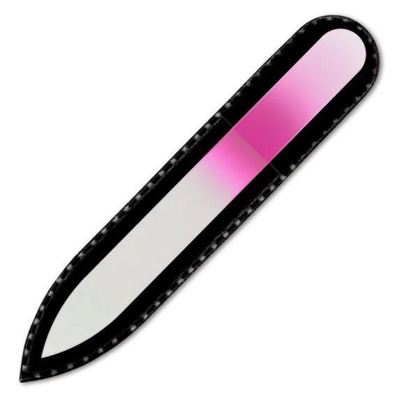 Lima de Cristal para Uñas (Rosado y Blanco)