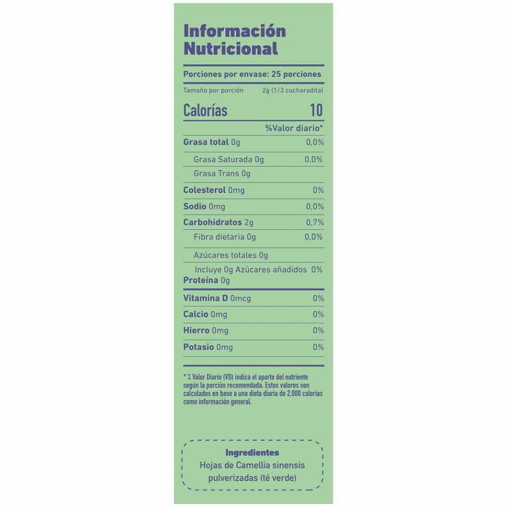 Té Matcha Culinario Orgánico en Polvo x 50g – Antioxidantes, Energía Natural y Desintoxicación