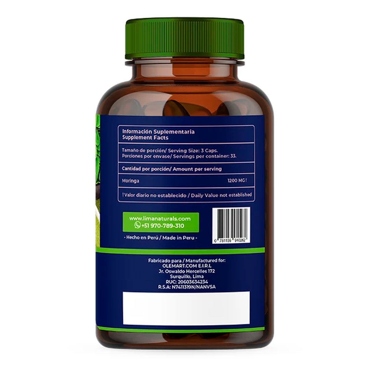Moringa en cápsulas (100 x 400mg)
