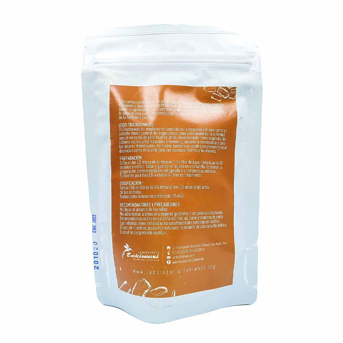 Corteza de Chuchuwasi en trozos x 100g - Tikafarma