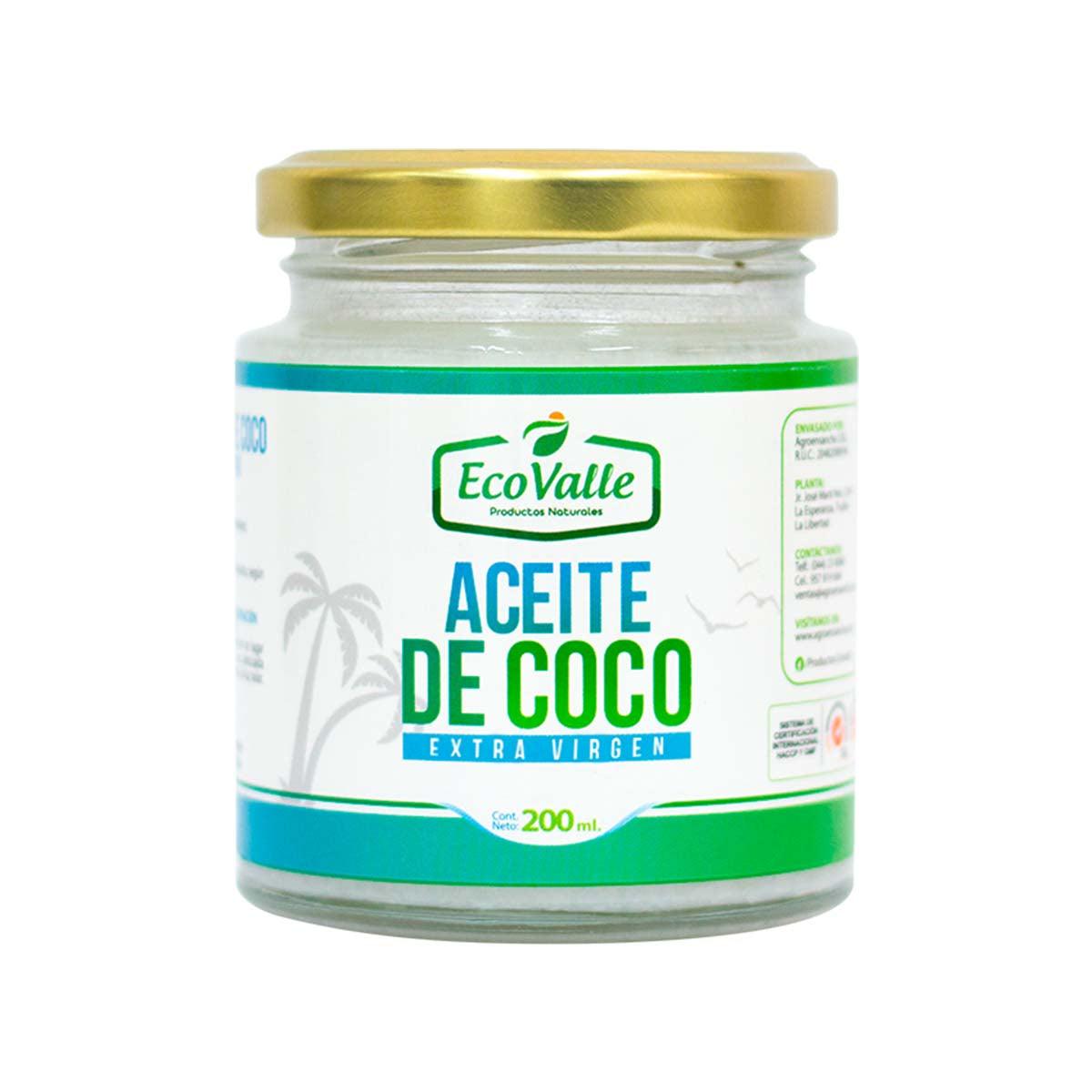 Aceite de Coco Extra Virgen x 200ml - Tikafarma