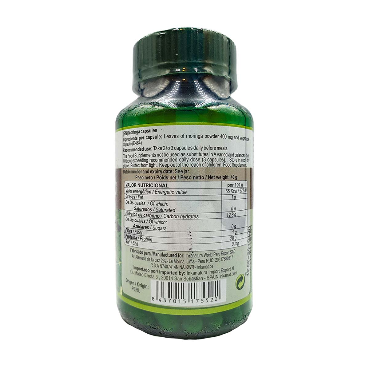 Moringa en cápsulas (100 x 400mg)