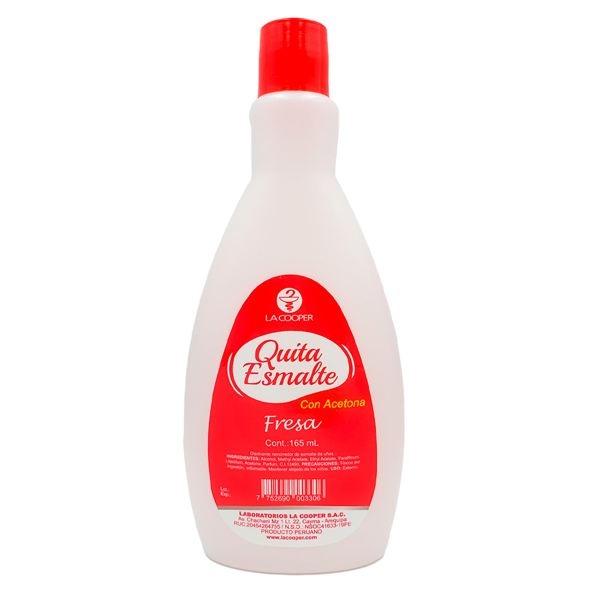 Quita Esmalte Fresa x 165ml