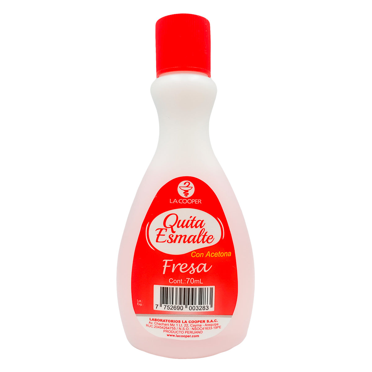 Quita Esmalte Fresa x 70ml